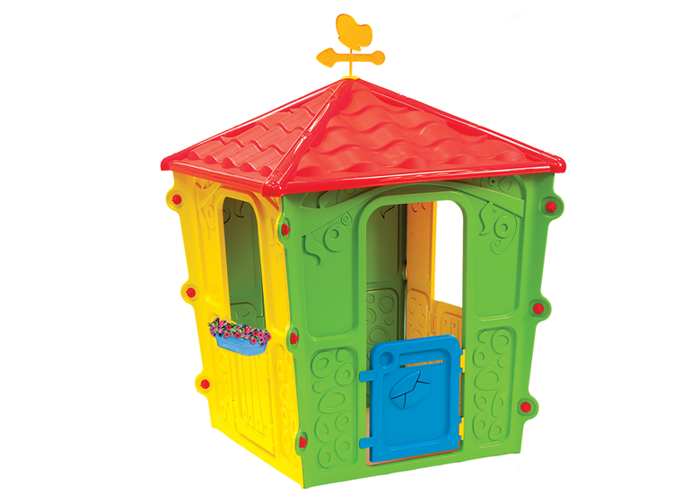 Acquista casetta gioco per bimbi cm. 108x108x152h country play house casa  giocattolo bambini giochi da esterno giardino su Opiros