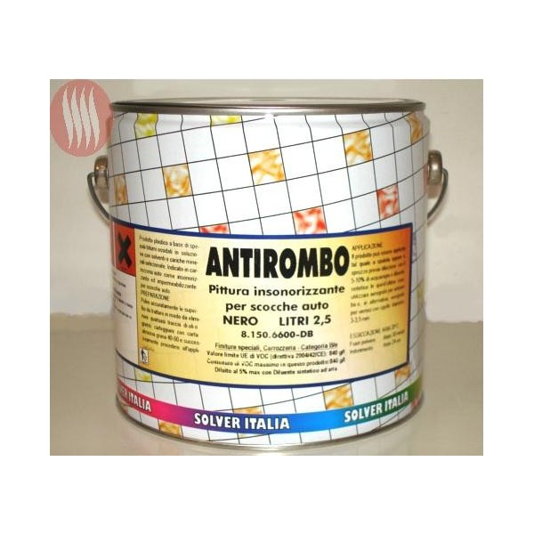 Acquista antirombo plastico lt.2,5 pittura sottoscocca monocomponente  insonorizzante per scocche auto su Opiros
